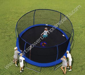 Bounce pro 14 ft sportspower trampoline review - YouTube